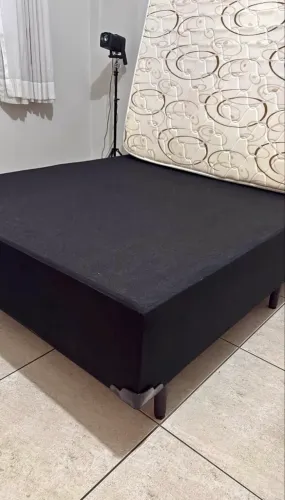 Cama Box Casal com Colchão Semi Novo