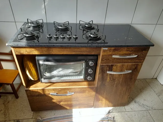 Fogão com armário ( forno não)