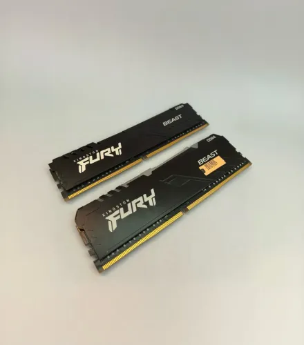 Memória RAM Kingston Fury Beast, (2x8GB), 3200MHz, DDR4, CL16, Preto
