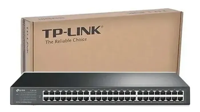 Switch Montavel Em Rack De 48 Portas 10/100mbps Tl-sf 1048