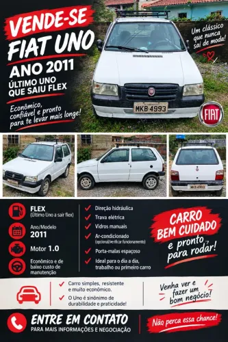 Fiat Uno Mille 1.0 Fire/ F.flex/ Economy 2P 2011