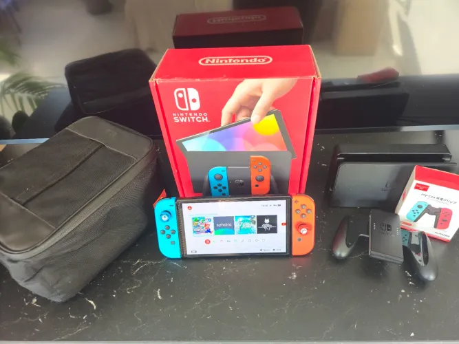 Nintedo Switch OLED desbloqueado 400 gb
