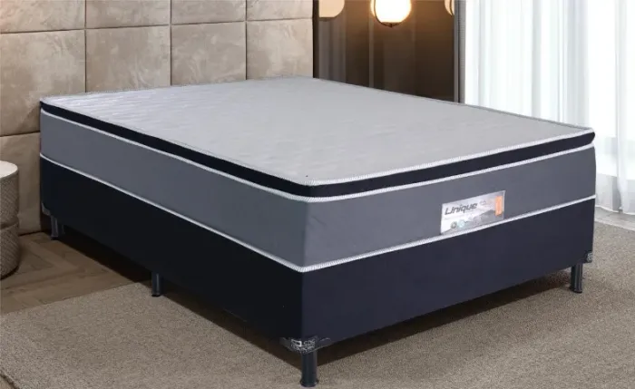 Cama Box Casal Conjugada Espuma D28 Unique