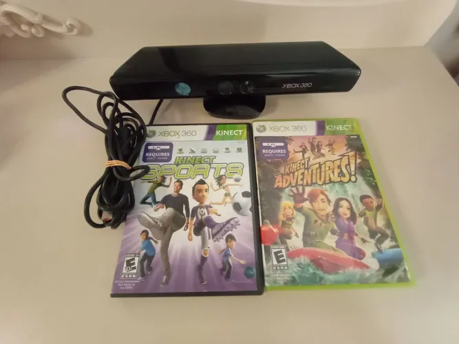 Kinect Xbox 360 mais 2 jogos