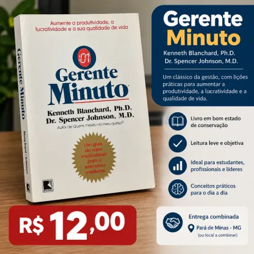 Gerente Minuto - Livro sobre liderança