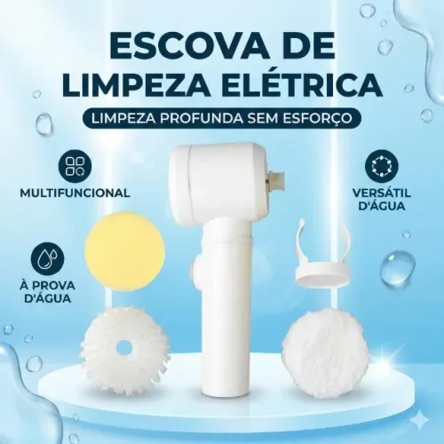 ESCOVA PARA LIMPEZA ELETRICA BM-F998 Motor Elétrico Potente Bateria Recarregável