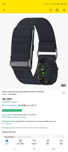 Pulseira inteligente