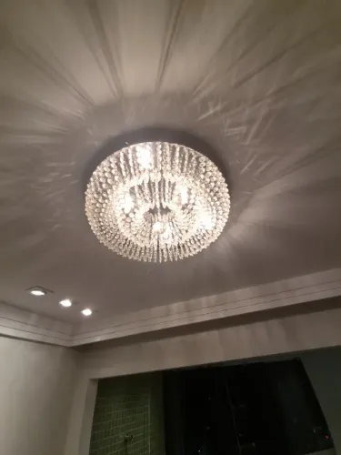 Plafom Cristal Dente-de-leão / Chuva 50cm