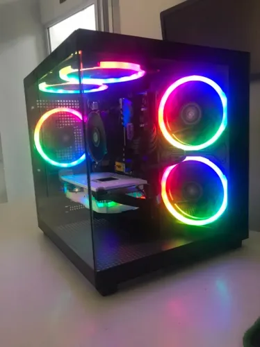 Pc Gamer Computador Desktop i5 9600k Placa de Vídeo Rx 580 16gb e SSD