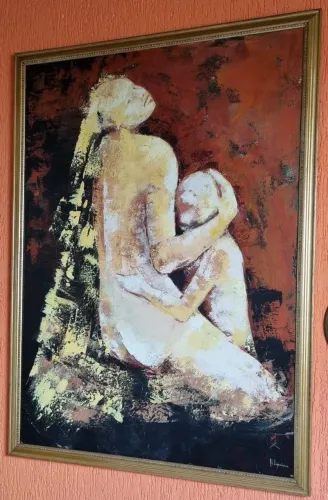 Quadro Pintado a Óleo Nubia Espinheira