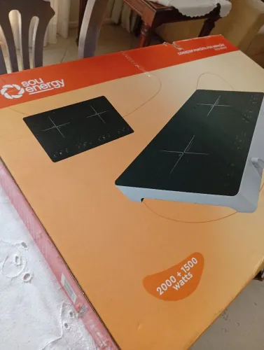 Cooktop Fogão Elétrico Indução 2 Bocas 2000+1500W 110/220V (NOVO)