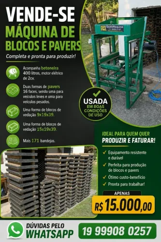 Máquina de fazer blocos