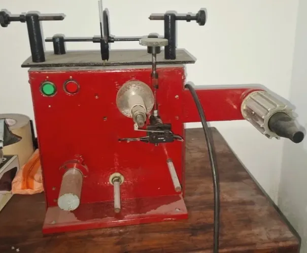 Conjunto Flexo 120mm, 1 cor, corte duplo + rebobinadeira e ferramental