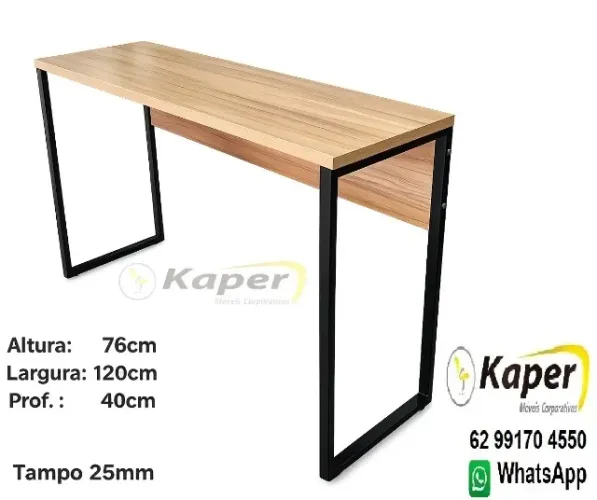 Mesa / Aparador 120cm x 40cm estilo industrial ( produto novo ) Promoção