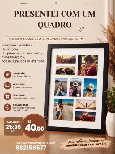 Quadros PERSONALIZADOS com Moldura