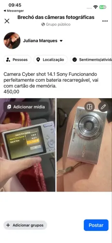 CÂMERA CYBER SHOT
