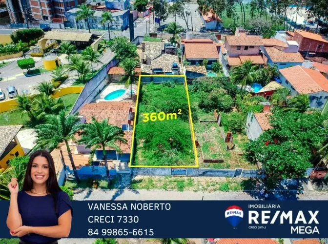 Terreno em Ponta Negra c/ 360 m² ao lado do Cond. Corais de PN