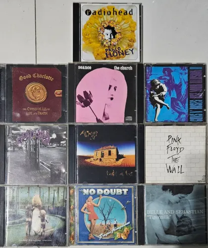 Lote 10 cds Rock 