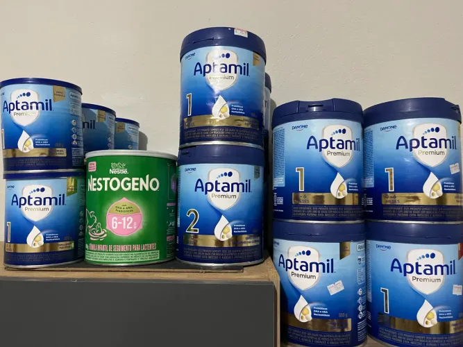 20 Latas de leite vazia 
