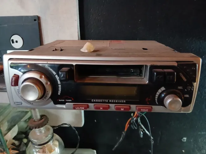 Aparelho antigo Rodstar alto revés automotivo funcionando