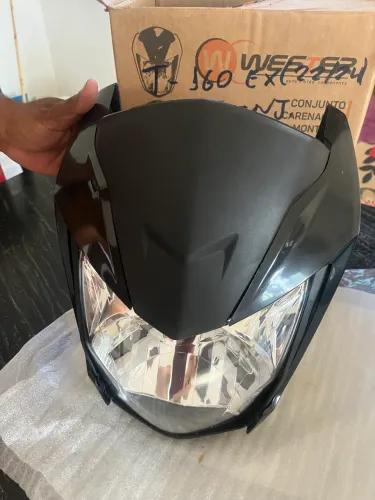 Carenagem do farol da titan 160 EX (2022/2024) Preto injetado