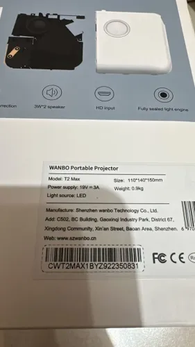 projetor wanbo t2 max