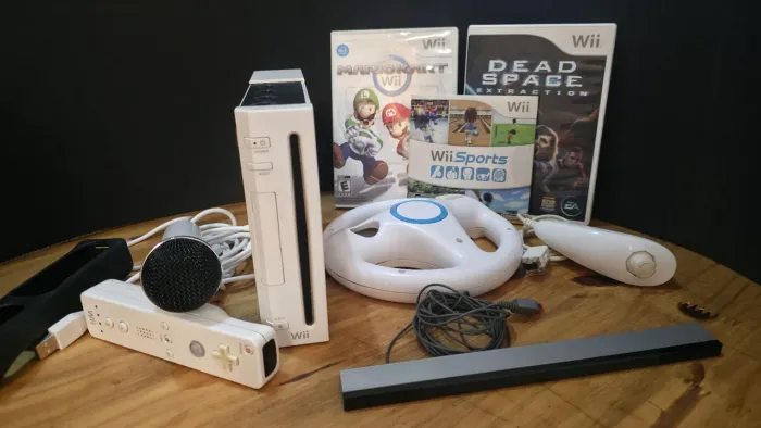Videogame Nintendo Wii Funcionando + 3 Jogos Originais
