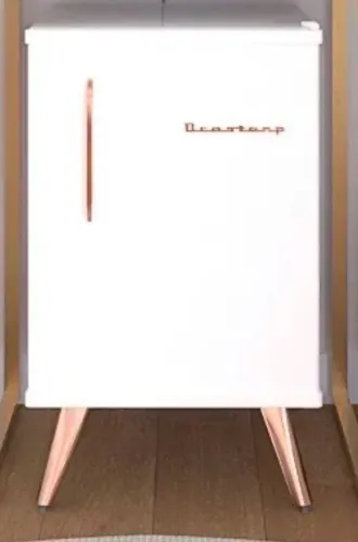 Frigobar Brastemp Retrô Branco com Gold Rose novo