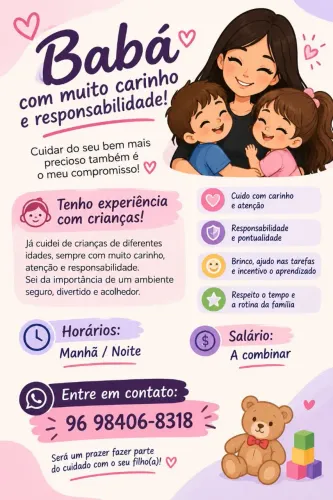 Babá disponível