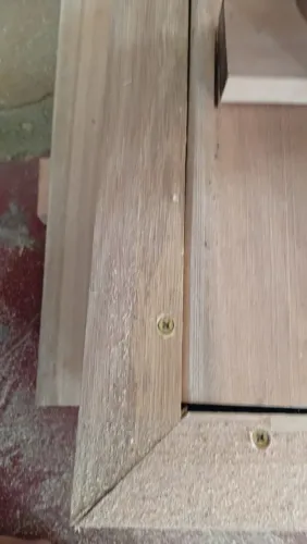 Janela de eucalipto 1x120 com Marco e alizar
