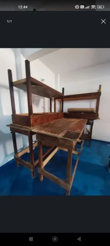 Vendo 5 mesas para trabalho pesado, feira etc ..