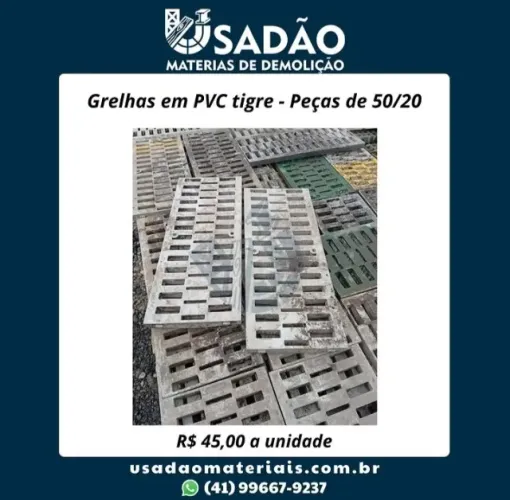 Grelhas em PVC Tigre - Peças de 50/20