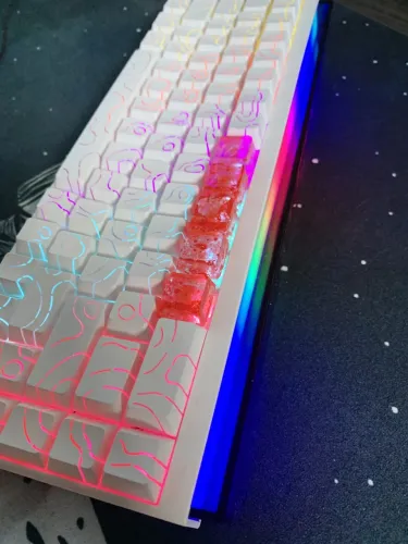 Teclado Ajazz nk68 com lightbox RGB