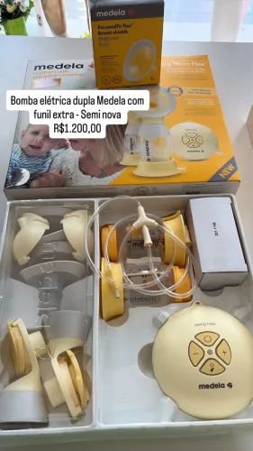 Bomba Tira Leite Medela dupla 