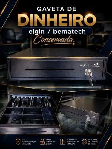 VENDO GAVETA DE DINHEIRO BEM CONSERVADA