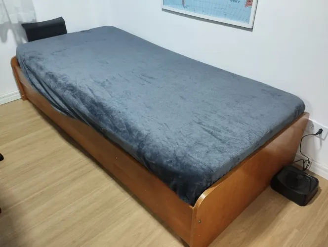 Cama solteiro bicama com colchão