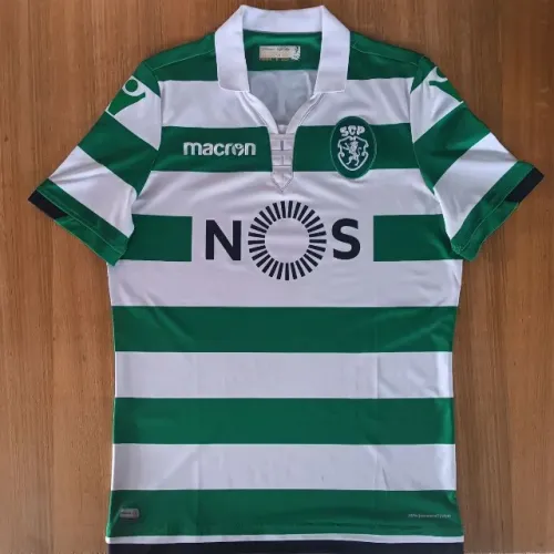 camisa original 2018 sporting lisboa club portugal macron tamanho m