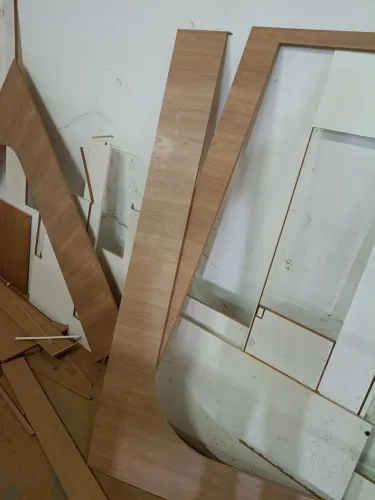 Retalhos de MDF sobras