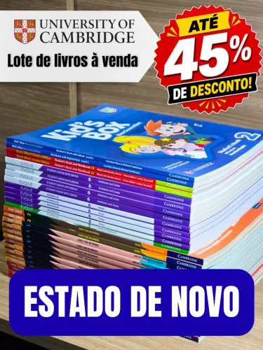 LOTE LIVROS CAMBRIDGE - 45%OFF