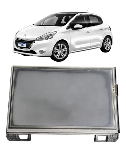 Tela Central Multimidia Peugeot 208 2015 1.5  * Uzad0 Original
