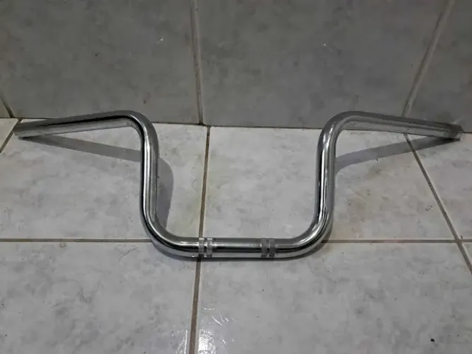 Guidão de moto em aço, bem pesado com 70 cm largura X 20cm altura