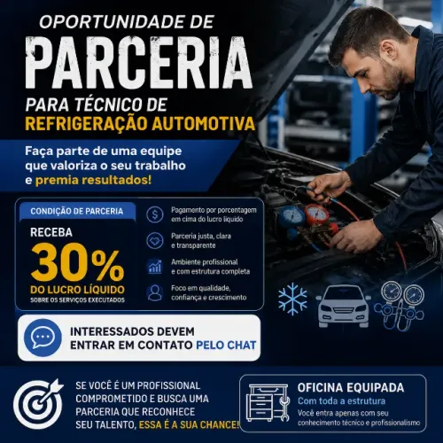 PROCURA-SE TECNICO DE REFRIGERAÇÃO AUTOMOTIVA