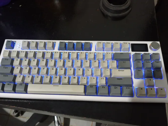 Teclado mecânico wireless RGB attak shark k86