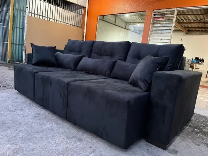 Oferta! Sofá retrátil modelo 3 Lugares 