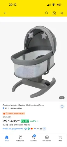 Cadeira Moisés Mastela Multi-motion