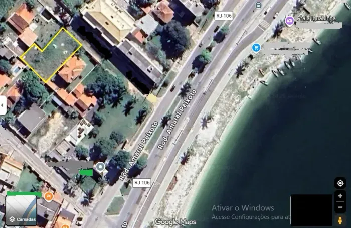 Terreno plano, localização estratégica, junto a orla, praia de Iguabinha, Araruama. Financ