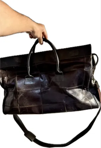 Bolsa de couro de viajem