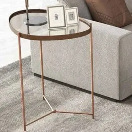 Mesa Lateral Pés de Bronze - (Promoção)!!