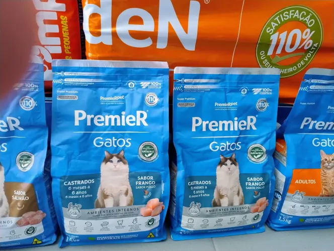 Ração Premier gatos ambiente interno 1,5kg