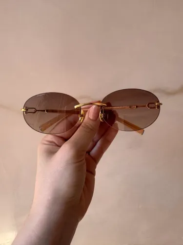 Óculos Tiffany & Co Oval Retrô Lente Clara
